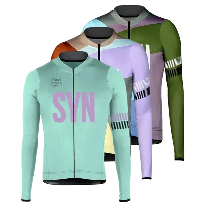 SYN new Long Sleeves Cycling Jersey ropa ciclismo Cycling Racing Top Cycling Clothes Maillot Summer Bicycle Bike Wear Shirts