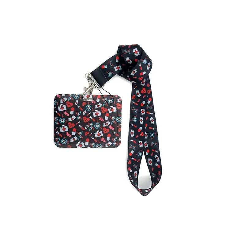 verpleegster kaarthouder Mooie tanden identiteitskaart pass hang accessoires houder sleutelhanger lanyard Student Bus Kaarthouder Case passr kaart