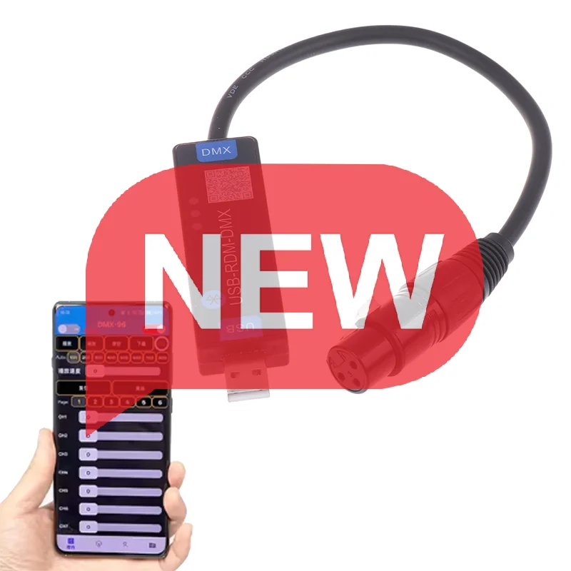 

Enjoy Smart Lighting with USB-RMD-DMX Android-Based DMX Controller Wireless App