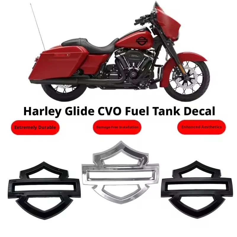 Image of Für Harley Davidson 3D Metall Zubehör Motorrad Aufkleber Emblem Logo Aufkleber Seitenverkleidung Abzeichen Dekoration Aufkleber für Kraftstofftank