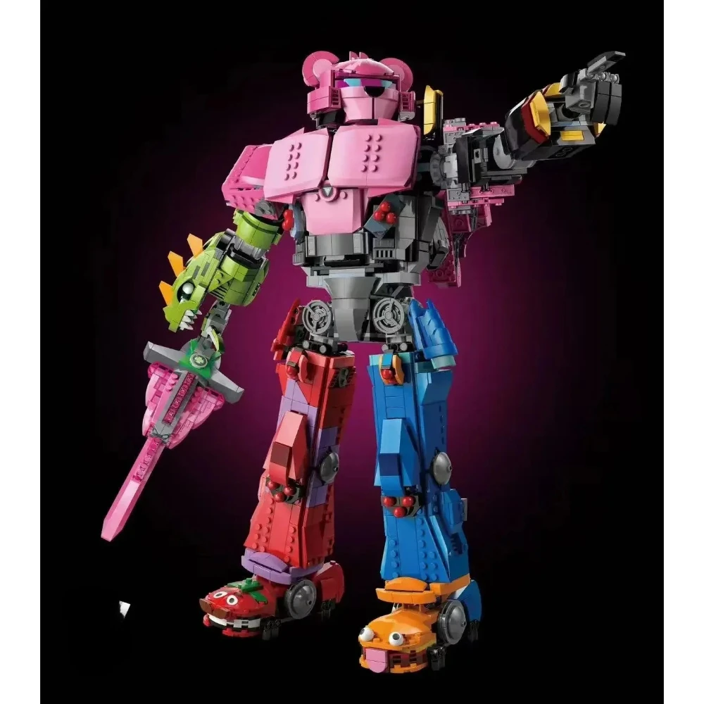 مجموعات مكعبات بناء صغيرة من Mecha Team Leader متوافقة مع جزيئات Lego مناسبة لهدايا عيد الميلاد 77078