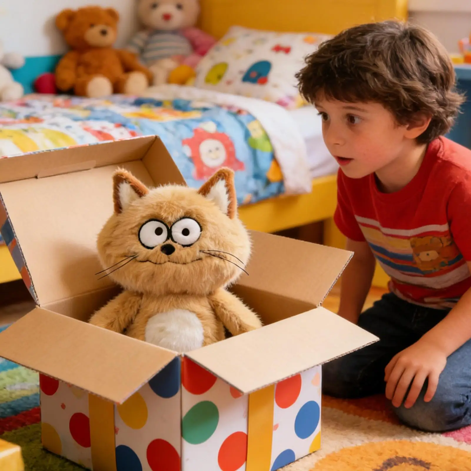 

Plush Animal Cat Dolls Soft Cuddly Home Decor Cat Plush Toy for Sofa for Living Room Bedroom Shelf Study Nursery Kid Boy Girls