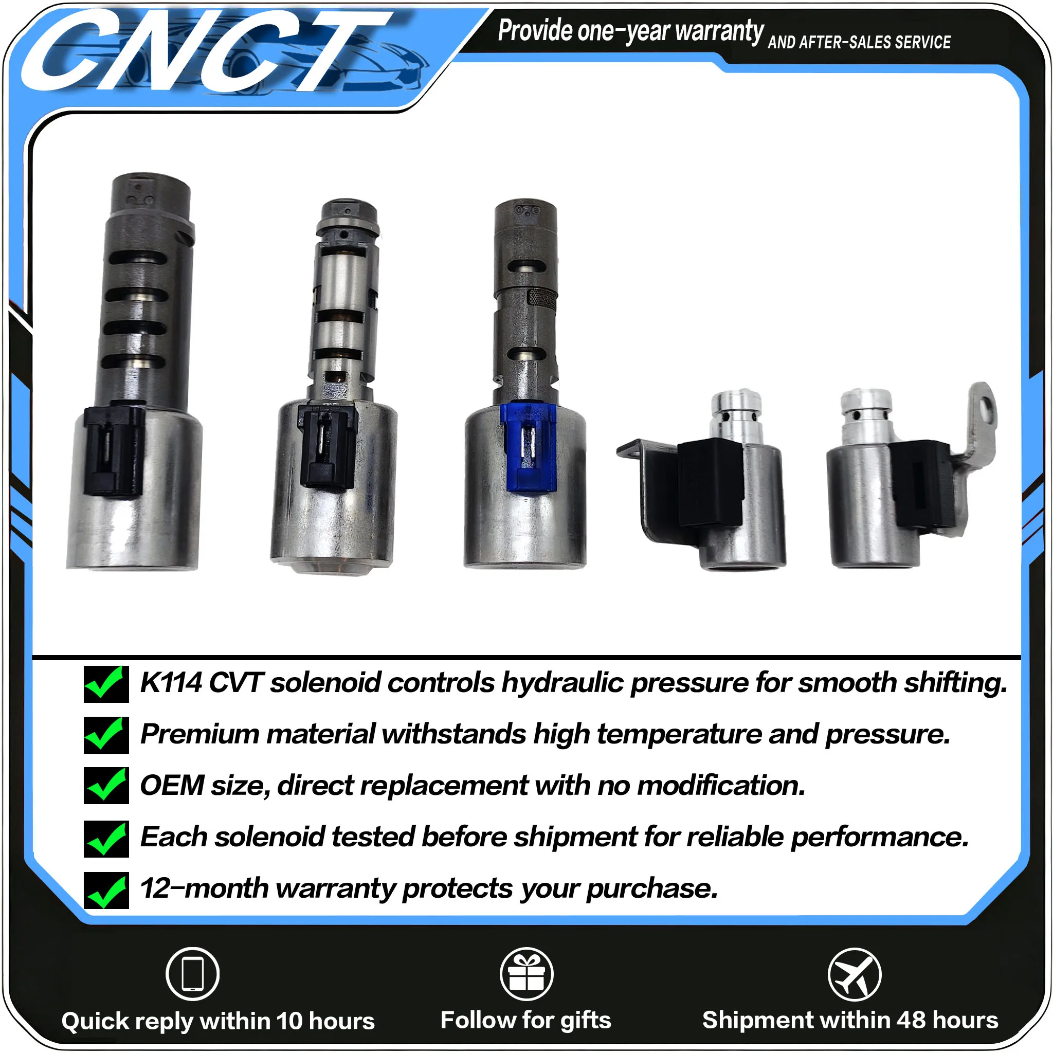 100% Original K114 Solenoid Valve CVT Transmission For Toyota RAV4 Corolla C-HR Lexus NX200