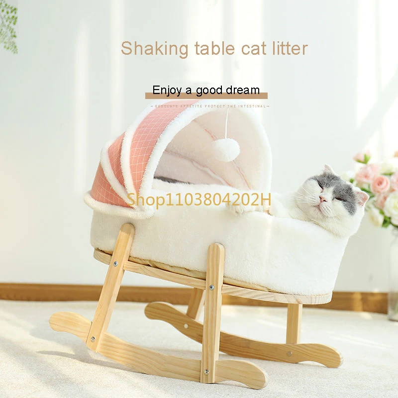 Cat Accessories Cage Cat's House Dog Bed Winter Keep Warm Thickening Villa Semi Enclosed Baby Shaker Pet Nest Bed Pet Products