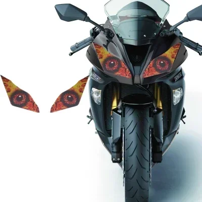 FOR KAWASAKI VERSYS 650 1000 Motorcycle Accessories Front Fairing Headlight Sticker Guard Sticker VERSYS650 VERSYS1000 -2