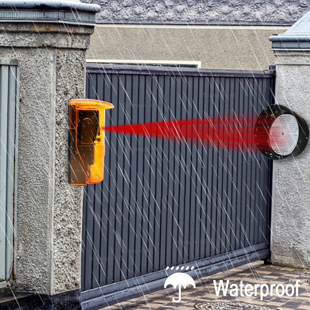 Sensor fotocélula reflexivo infravermelho 12-24v dc/ac 7m 12m para balanço deslizante abridor de porta de garagem segurança doméstica