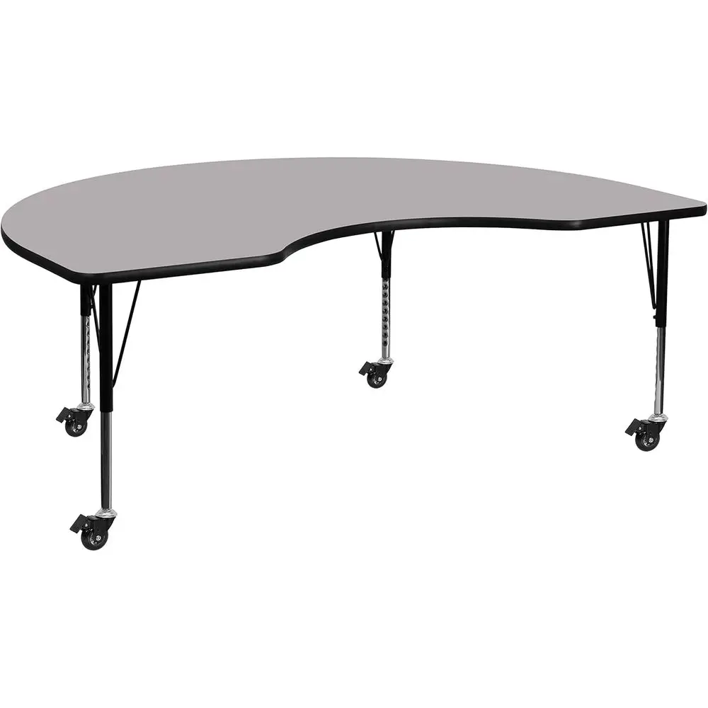 

Стол для занятий почек из серого ламината с регулируемой высотой 48 Вт x 72 л и короткими ножками