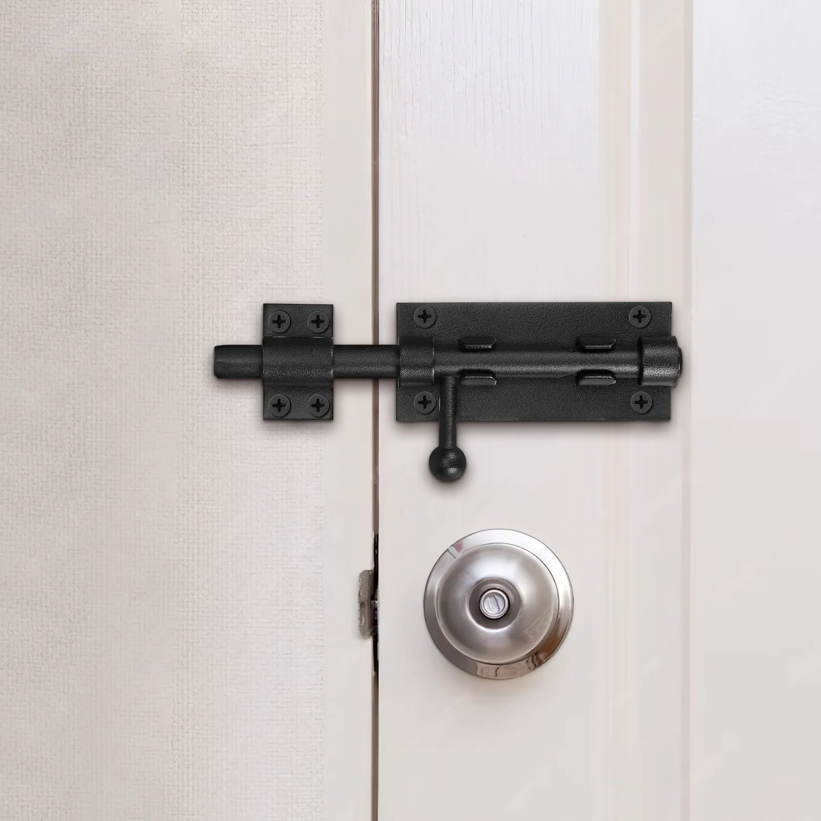 

Durable Stainless Steel Sliding Bolt Latch Door Lock Padlock Hole Quick Installation Home Security Hardware Barrel Bolt Latch