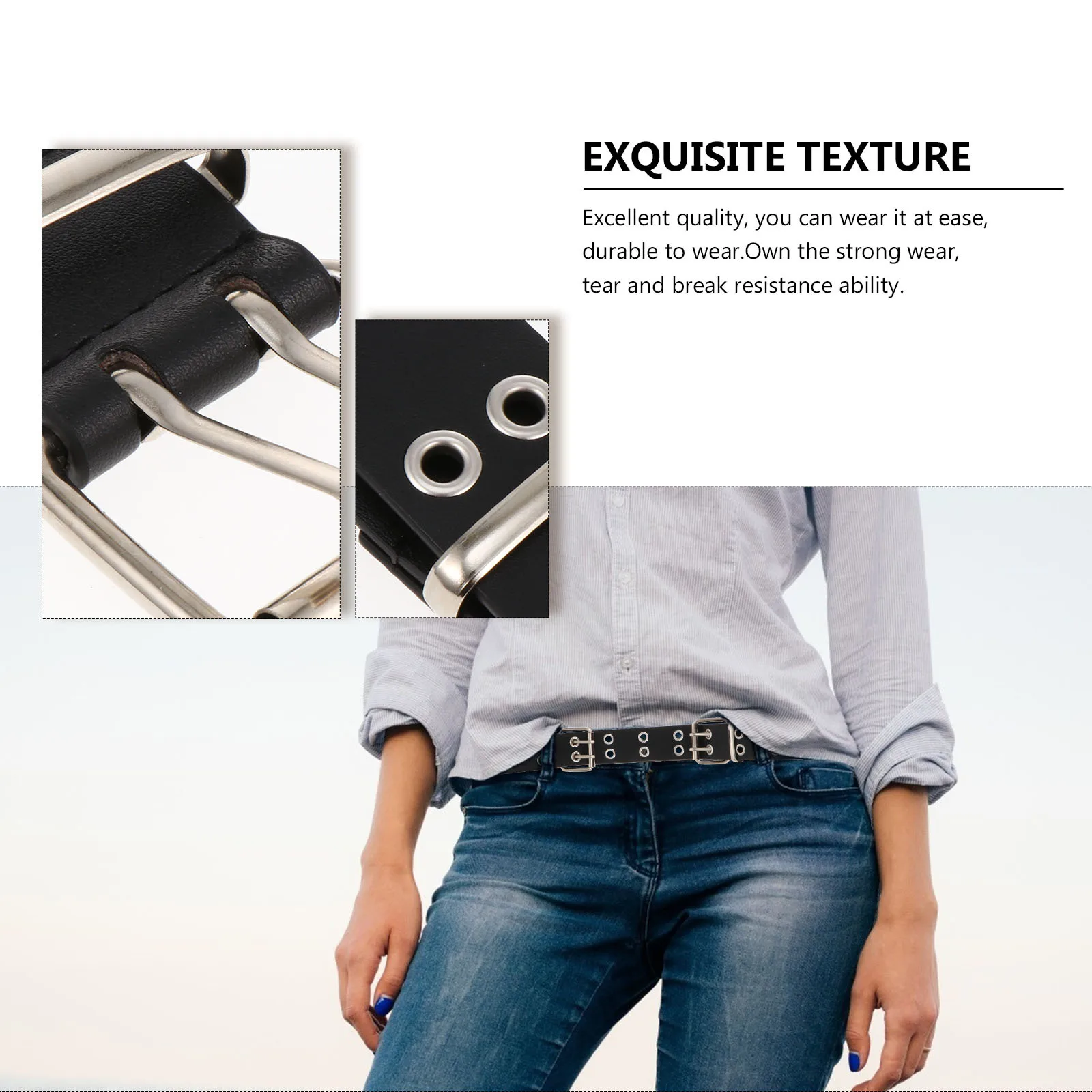 

Stylish PU Belt Portable Durable Decorative Accessory for Daily Wear Make You More Charming and Fashionable