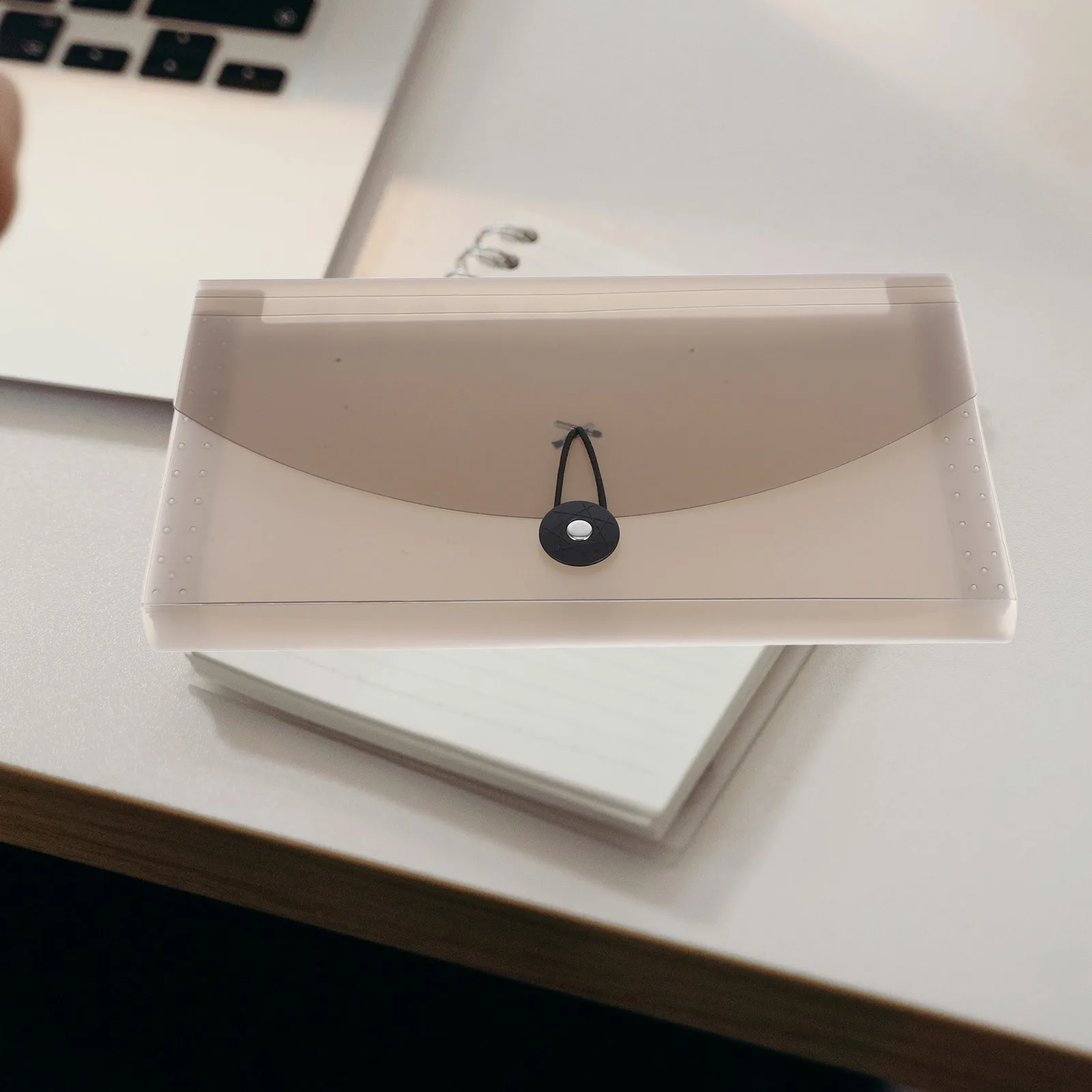 

Large Capacity Acrylic Accordion File Organizer Mini File Container A6 Expanding Receipt Holder Office Document Organizer