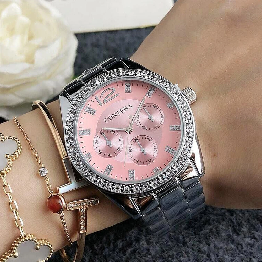 

Women Watches Fashion Rose Gold Stainless Stain Steel Ladies Watch Waterproof Quarzt Wristwatch Festival gifts