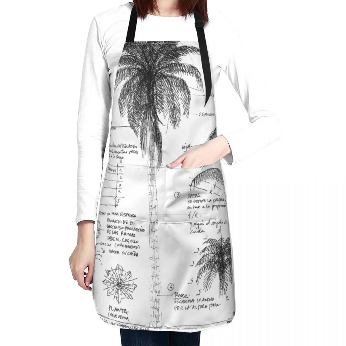 How to draw a Palm Tree Apron Dress innovative kitchen and home items Kitchen accessories Apron