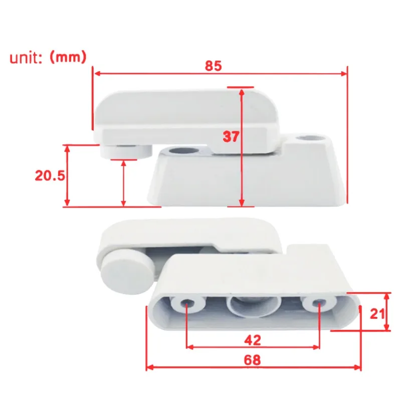 1PCS High Quality Home Balcony Practical Replacement Security UPVC Window Door Lock Door Lock, Safety Bar, Handle, Sweep Latch