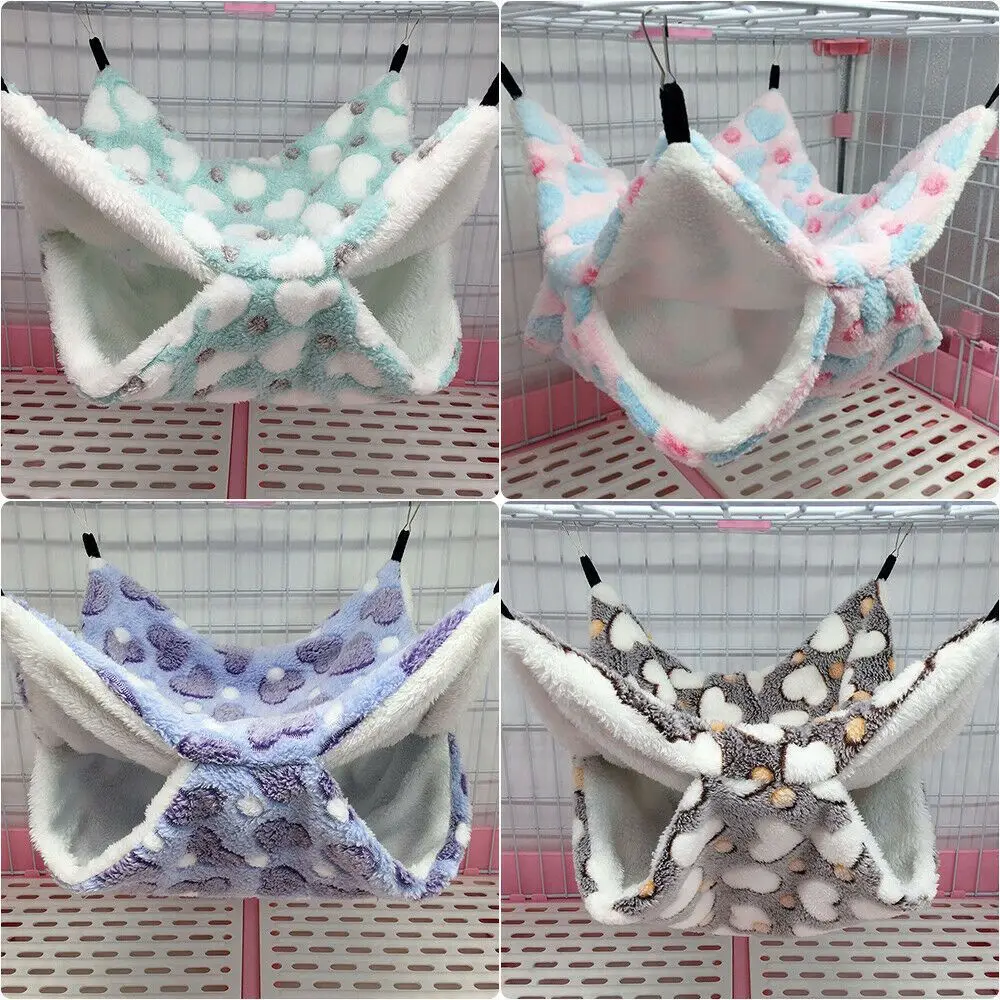 Ferret Rat Warm Hanging Pet Sleeping Bag Pet Hammock Hamster Cage Squirrel Beds