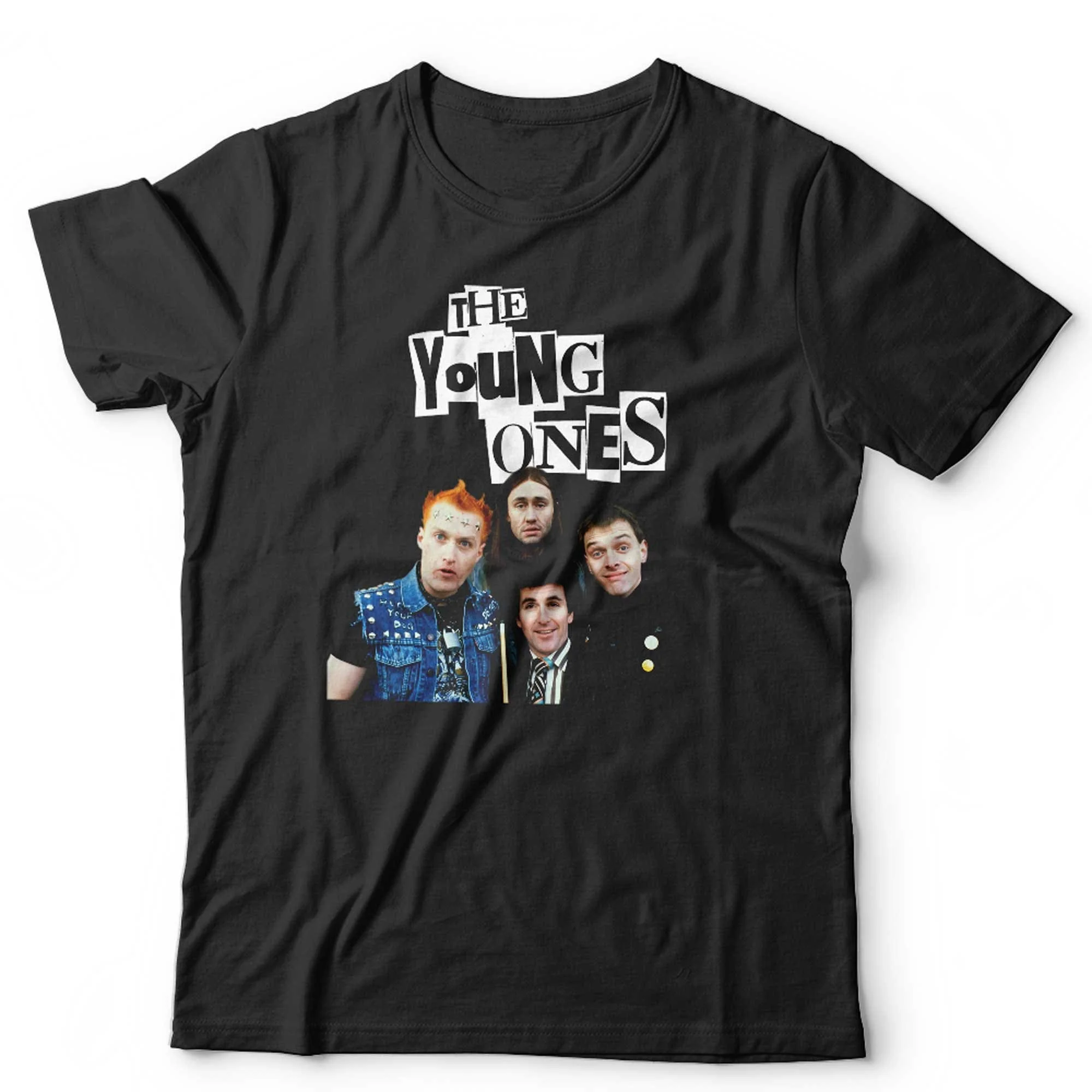 The Young Ones Classic T Shirt Funny Comedy TV Retro Vintage  Crew Neck Fit 100 Cotton
