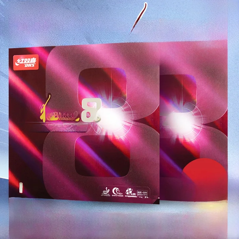 red-double-happiness-8-table-tennis-paddle-rubber-high-speed-sticky-anti-gum-sponge-table-tennis-rubber-for-sports-fitn