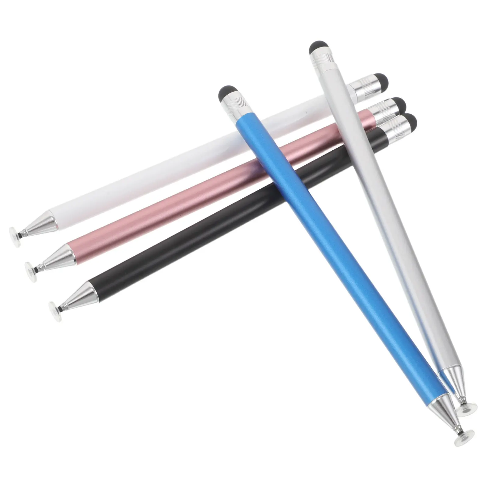 

Силиконовый стилус с двумя наконечниками, 5 шт., для сенсорных устройств, планшетов, точное управление, портативный, легкий