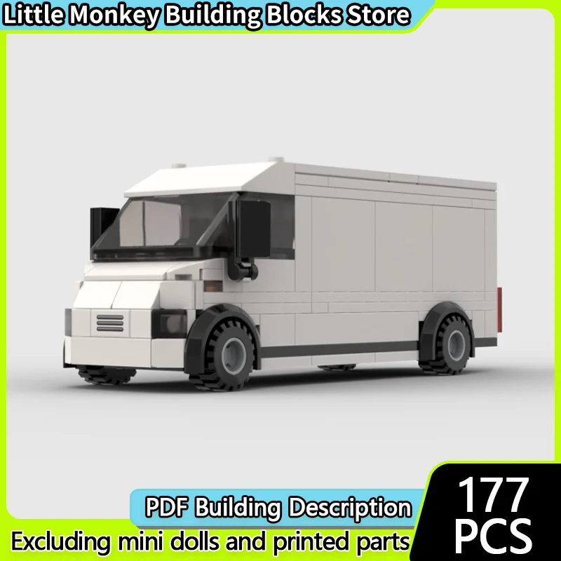 

Конструктор City Car Model MOC: Грузовик-фургон, модульная технология, развивающая игрушка для детей, подарок на праздник, набор для сборки