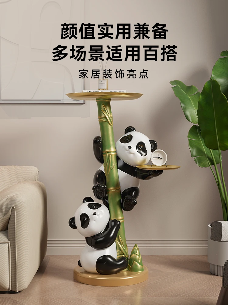 Panda large storage tray floor ornament living room TV cabinet home decoration housewarming gift