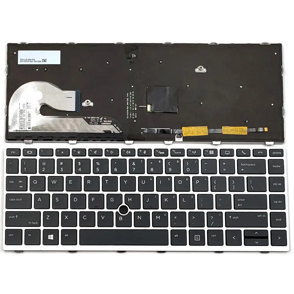 

New For HP Elitebook 745 840 G5 Series Laptop Keyboard US Backlit L11307-001 6037B0138601