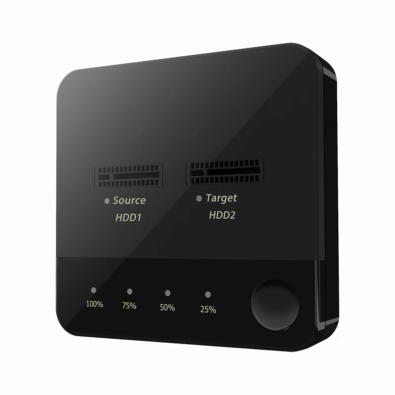 M.2 SATA Protocol Hard Drive Cloner Includes Dual-Bay Hard Drive Enclosure for Offline Drive-to-Drive Cloning