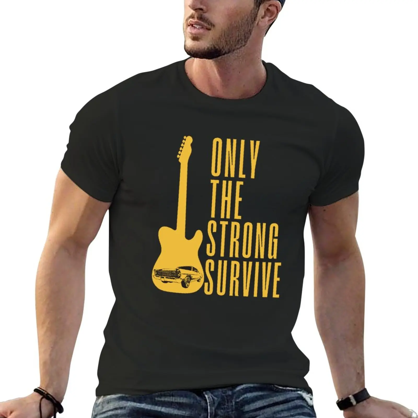 

Only The Strong Survive T-Shirt sports fan t-shirts black t shirt aesthetic clothes hippie clothes mens t shirt graphic