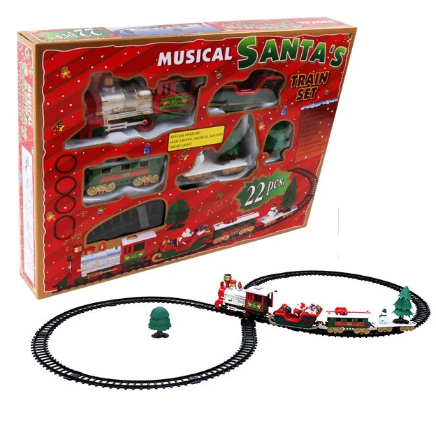 Christmas Electric Trains Toy Rail Car Mini Train Track Railway Model Transport Train Rail Car hristmas Gift