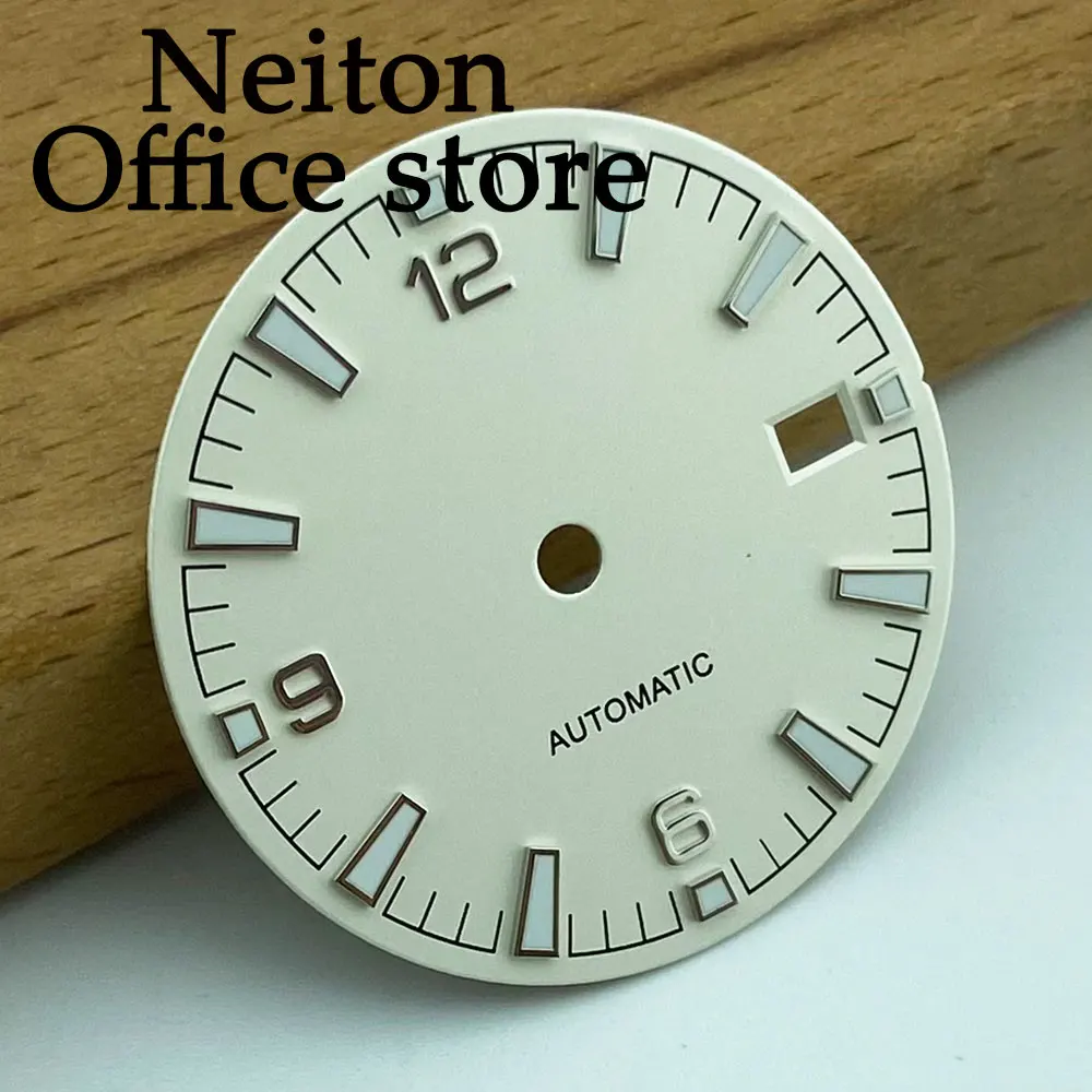 NEITON 31mm sterile watch dial luminous fit NH35 NH34 NH36 movement