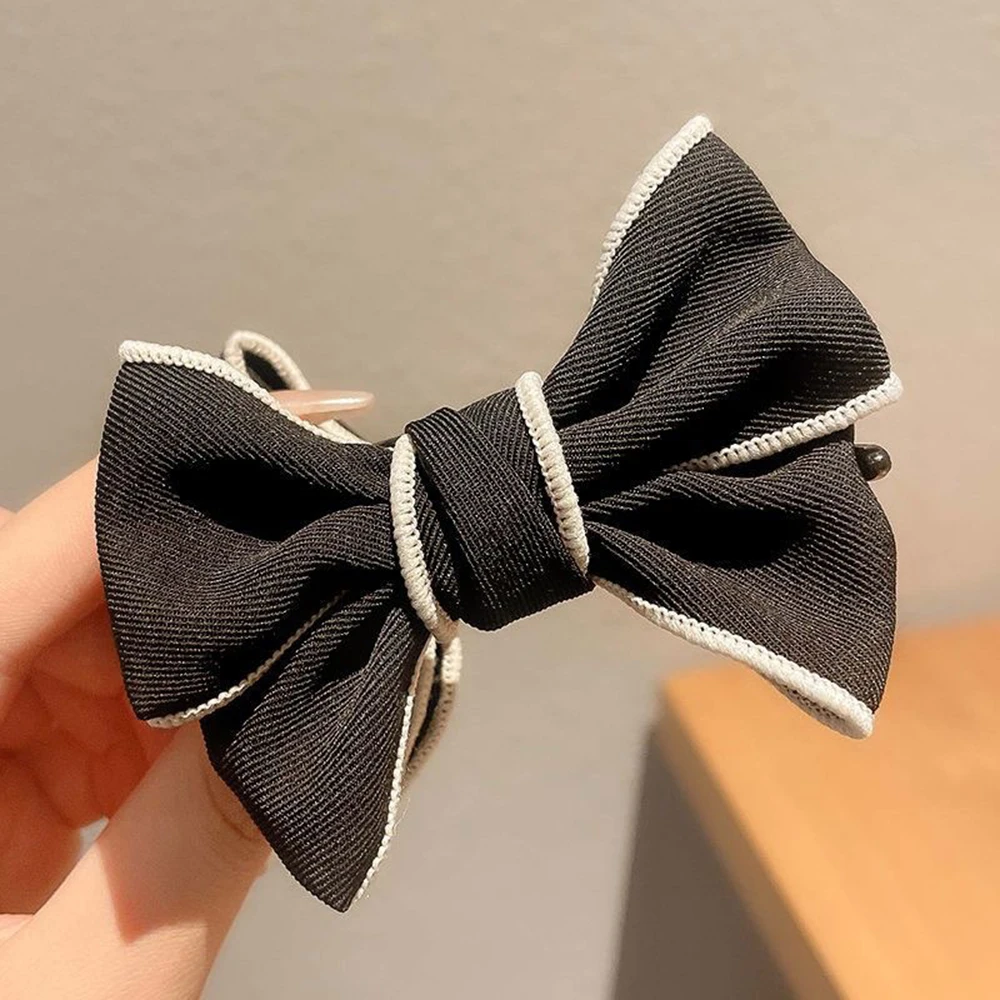 Women Hair Claw Big Bow-knot Hair Decoration Princess Style Hair Gripper Satin Barrette Hairpins Headdress