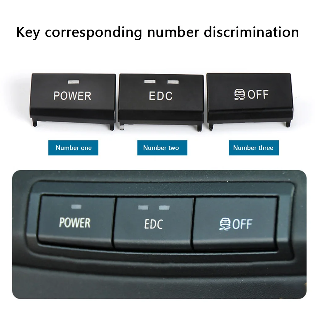 For BMW E92 M3 E90 E93 2005-2012 Button Cap Power EDC DSC Center Console Switch Unique Parts Car Styling Replacement Accessories