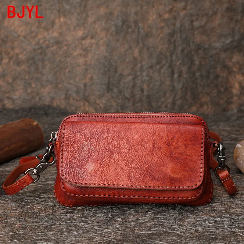 

Vintage Leather Small Bag Women Mini Shoulder Messenger Bag Cowhide Mobile Phone Bag Female Shoulder Crossbody Clutch Bags 2020