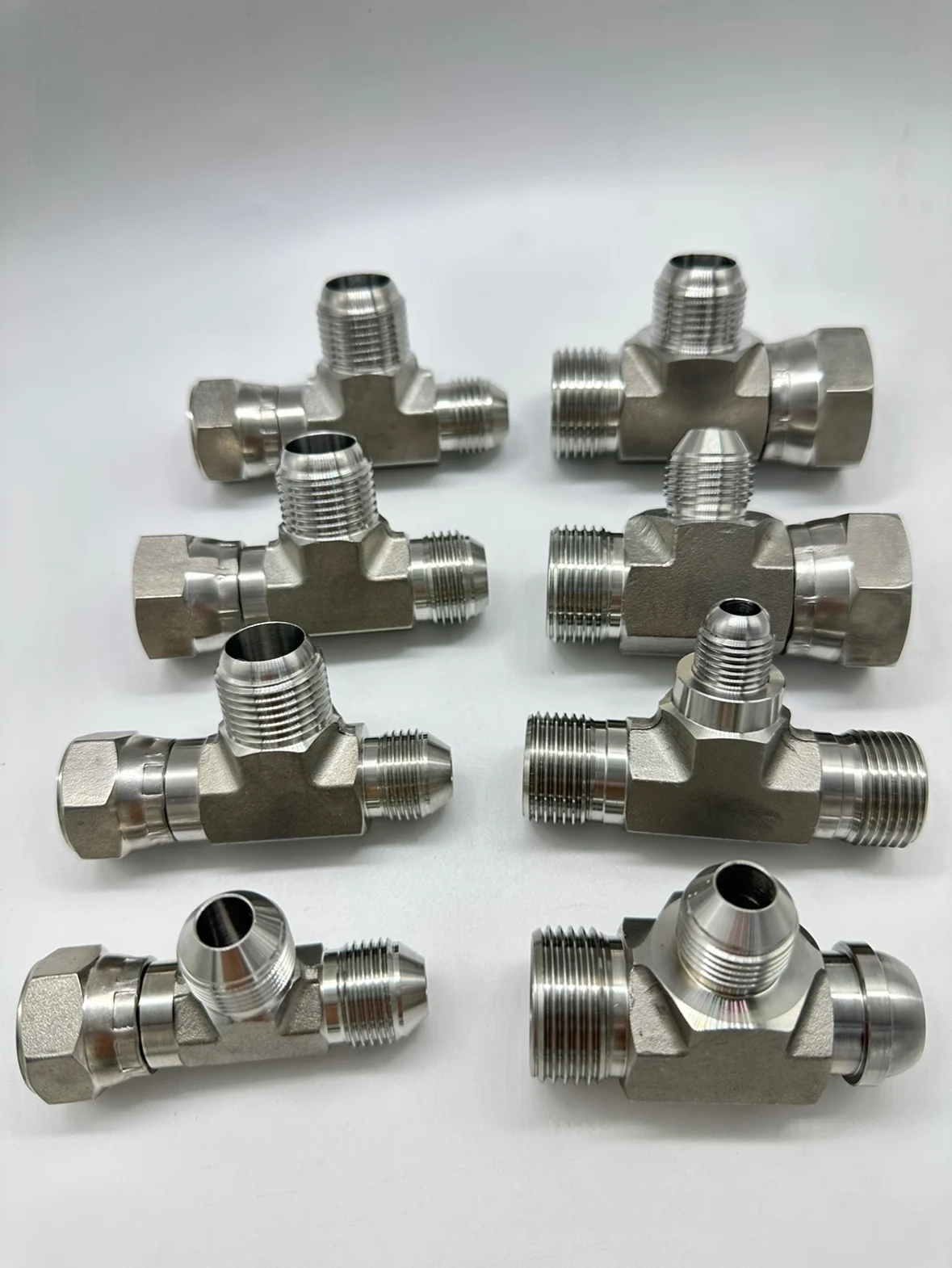 Stainless Steel Three-Way Connector Fitting for LNG Generator & Automotive System