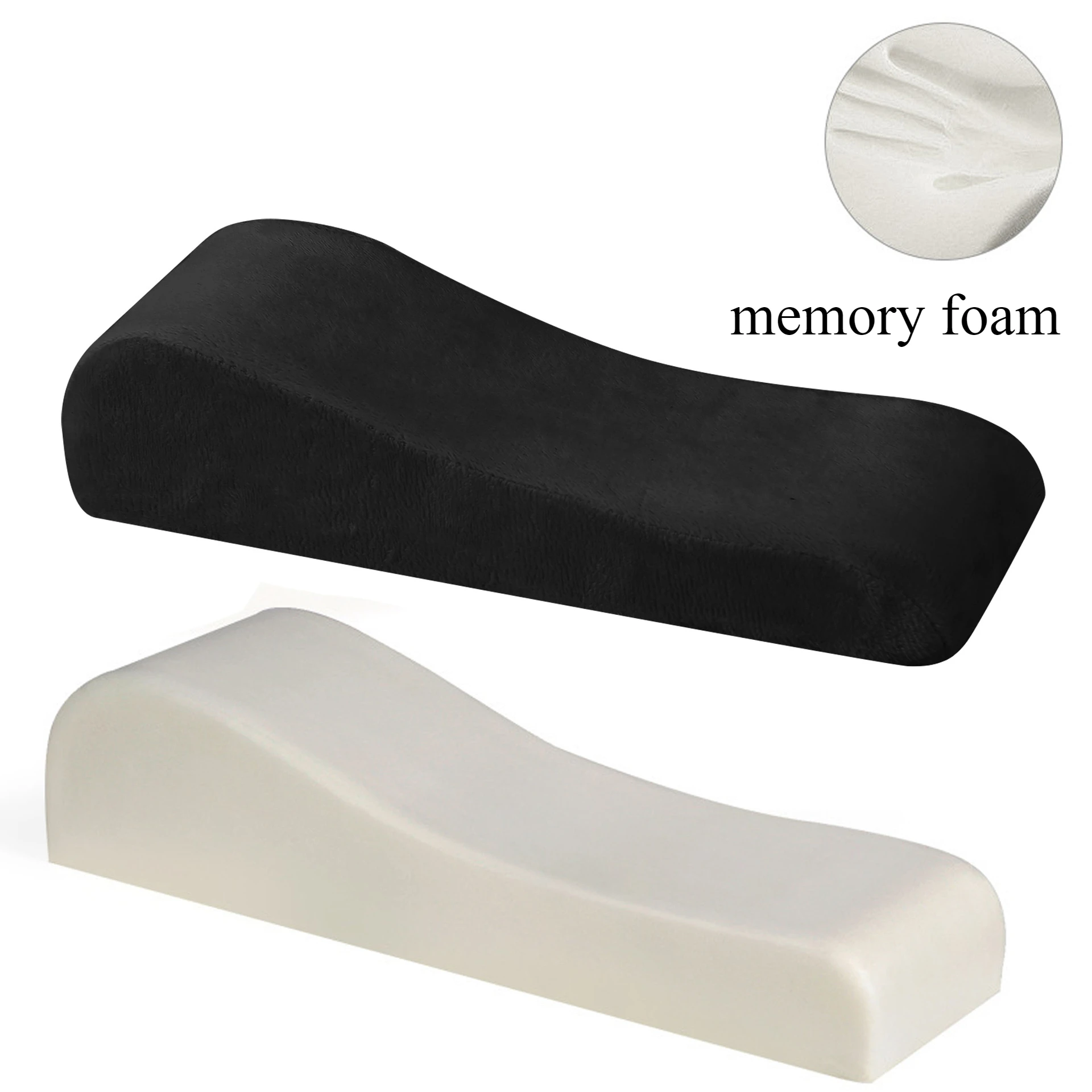 1Pc Black single office chair accessories armrest cushion memory foam armrest cushion home office chair comfortable elbow pillow