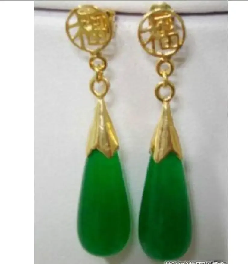 

6 colors! fine green/purple/blue /black natural jade Turquoise bless earrings