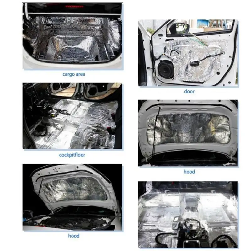 5 مللي متر سيارة عزل الصوت لوحة العزل امتصاص الصدمات هود جدار الحماية عزل الصوت العزل الحراري لوحات امتصاص الصدمات #4