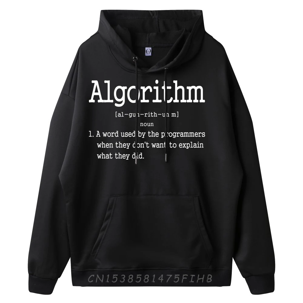 Funny Computer Programmer Algorithm Definition Harajuku Unisex Christmas Leisure Men Christmas Sweater Long Sleeve