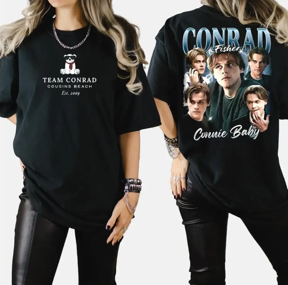 Team Conrad Bootleg Comfort Colors Shirt Conrad Fisher T-Shirt The Summer Turned Pretty Shirt Cousins Beach Tee Movie Y2k Tee