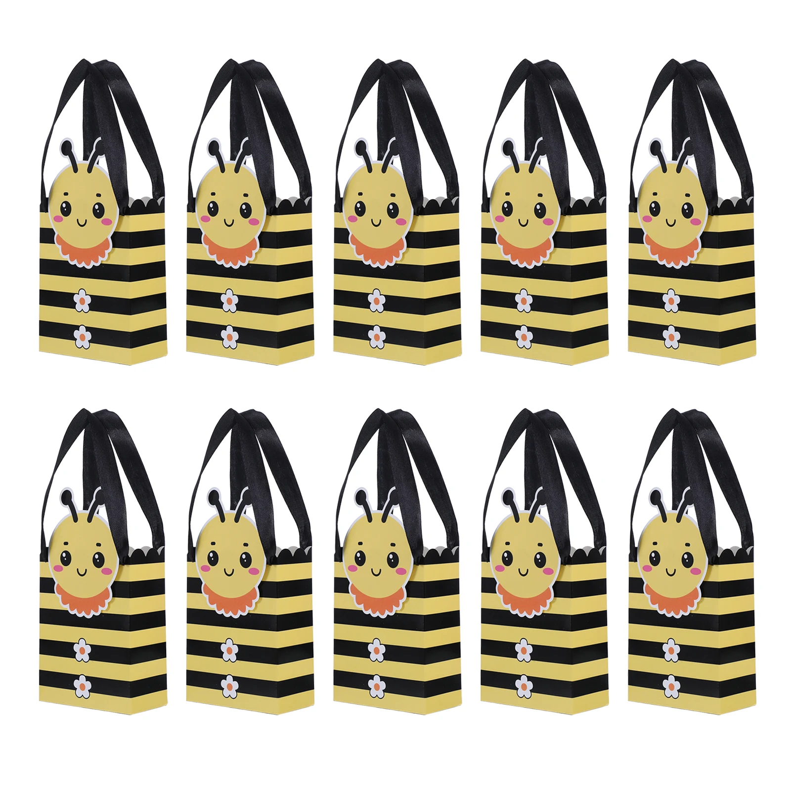 

Bee Gift Bag Goodie Bags Baby Shower Favor Boxes Chocolate Birthday Goody Storage