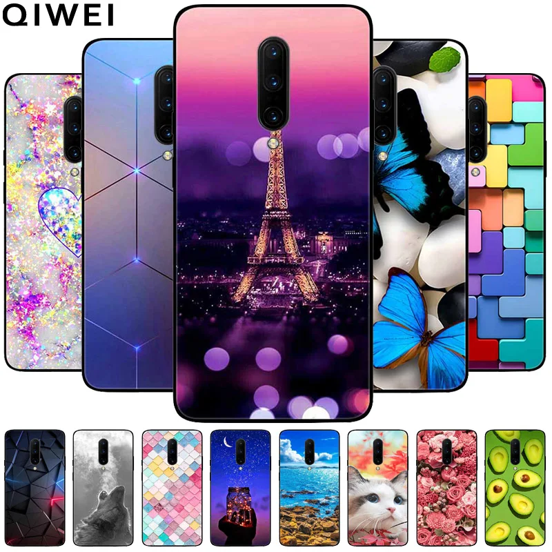 Phone Cover For Oneplus 7 Pro Case Lovely Printed TPU Silicon Soft Capa On for One Plus 7 7T Pro Oneplus7 7Pro Protection Covers