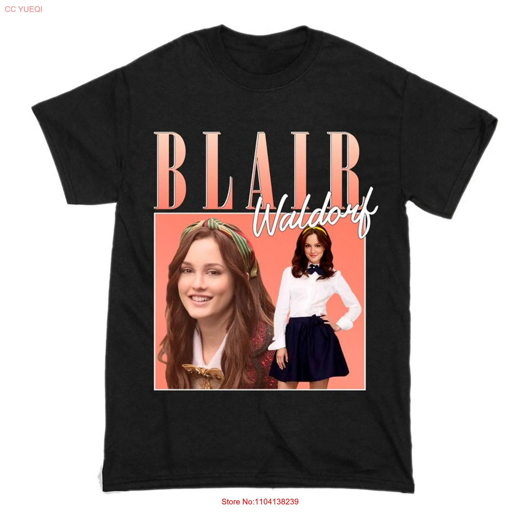 Blair Waldorf Gossip Girl  Famous T Shirt Men and Women long or short sleeves