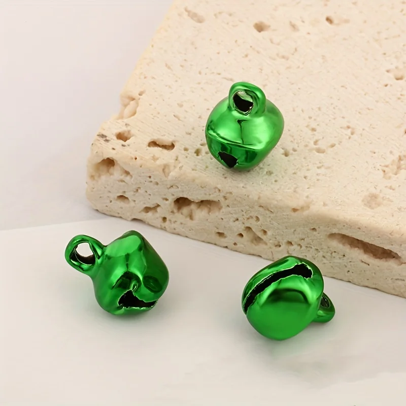 50pcs 7mm Christmas Bells, Cute Mini Decorations for Jewelry