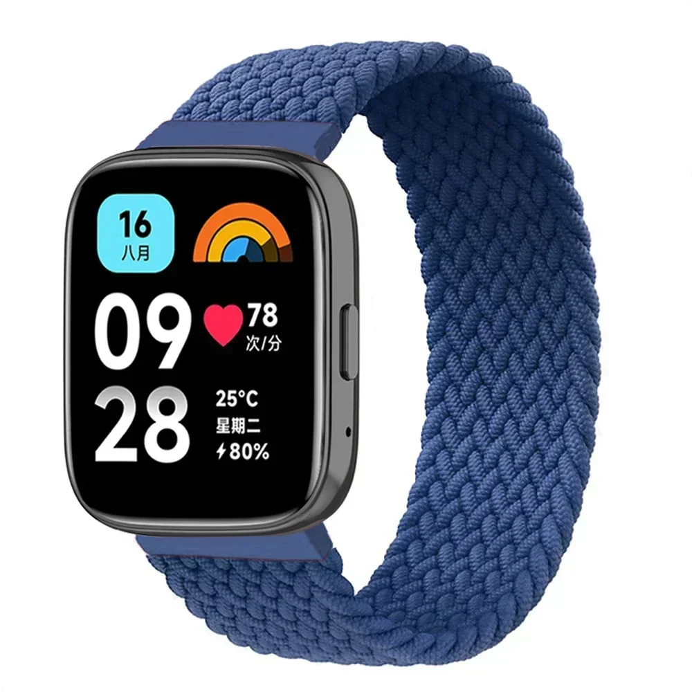 Cinturino intrecciato Solo Loop per Redmi Watch 5 lite Cinturino in nylon per Mi Redmi Watch 5 Bracciale attivo Bracciale intrecciato in tessuto elastico