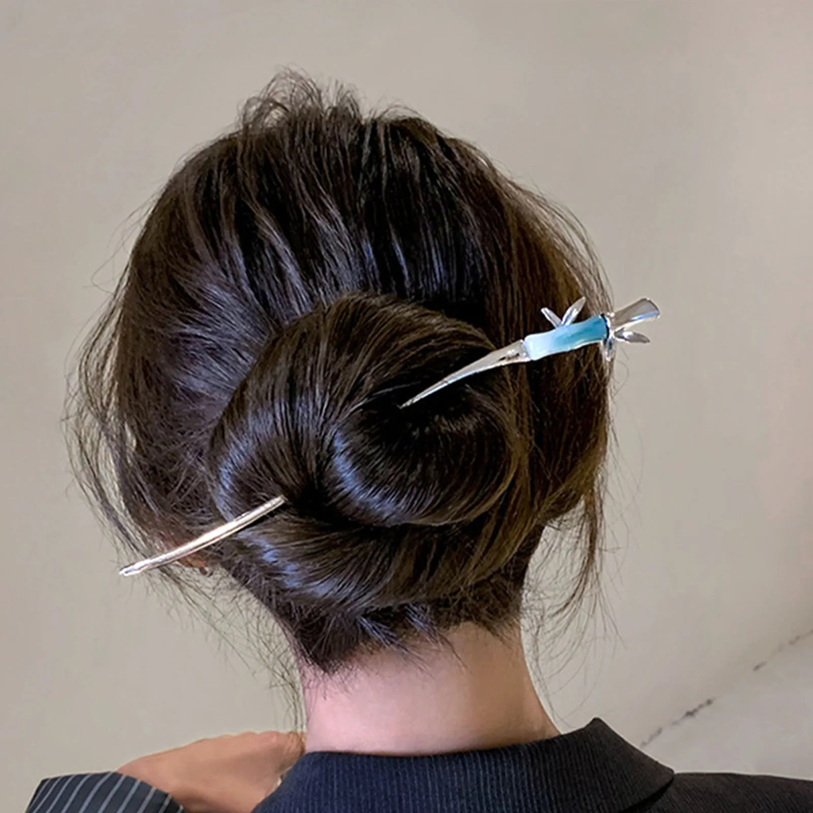 Metal Chinese Hair Stick Bamboo Joint Hair Pin With Tassel Secure Chignon Bun Holder For Hanfu Wedding Cosplay Women Girls