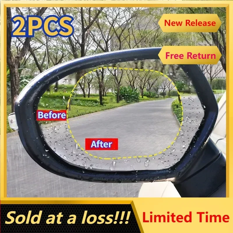 

Car Rainproof Fogproof Film for Car Rearview Mirrors, Universal HD Nano Protective Film for Car Rear View Mirrors Side Windows