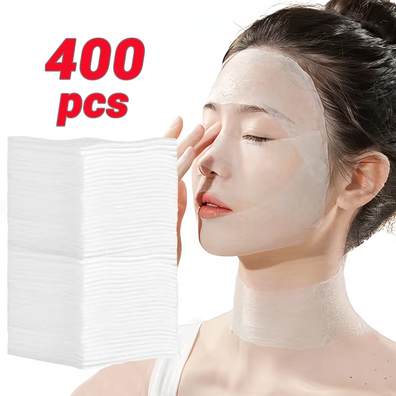 

High Quality 400PCS Disposable Makeup Cotton Wipes Soft Stretch Makeup Remover Pad Face Cleansing Paper Wipe Cosmetic Cotton Pad