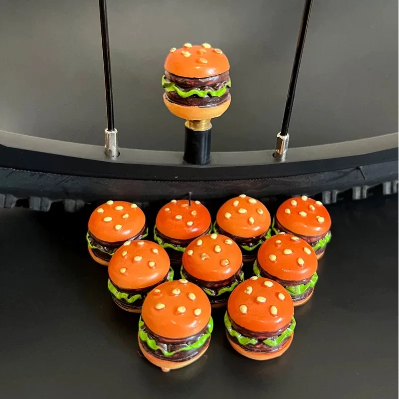 

Bicycle Air Nozzle Cap Universal Burger Air Nozzle Cap Mountain Bike Tire Valve Core Cover Road Car Decorative Bike Accessories