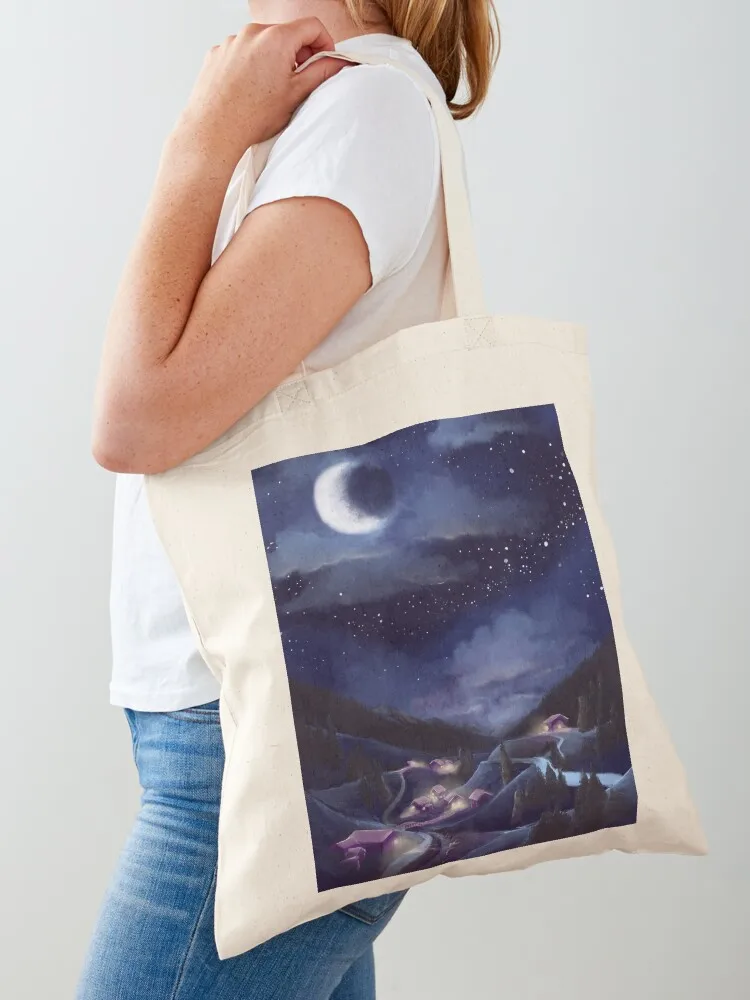 

Dreamy Little Town Tote Bag tote bag university tote bag shopper women canvas custom canvas