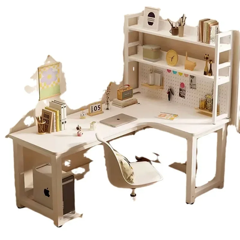 

Corner Desk L-shaped Computer Desk Desktop Household Corner Desk Bookshelf Integrated Bedroom Girls Table Workbench