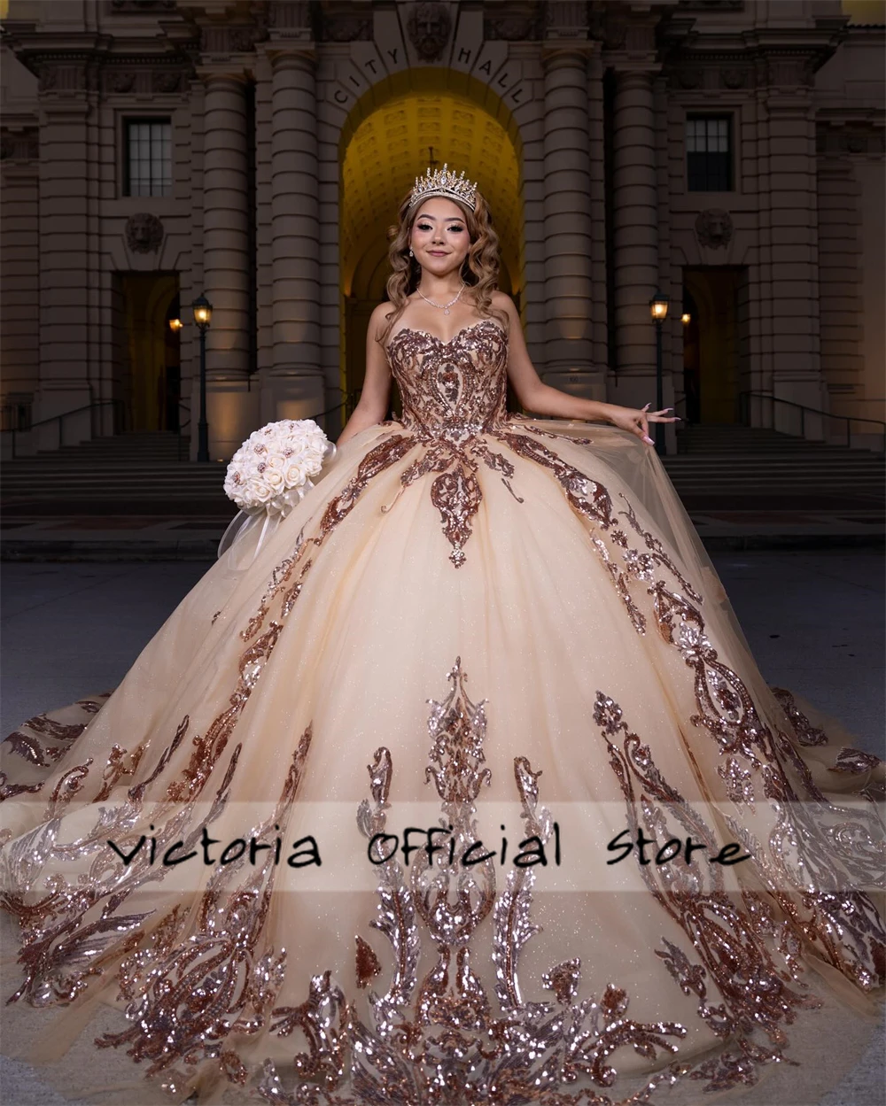 女性のための豪華なスパンコールボールガウン,豪華なスパンコールボールガウン,卒業パーティー,絶妙,カスタマイズ