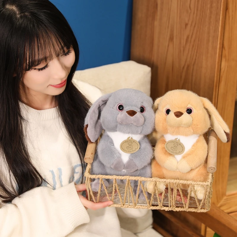 Hurtownia uroczych, miękkich pluszowych króliczków z opadającymi uszami, wygodna poduszka, prezent dla dzieci, dorosłych, chłopców i dziewcząt.